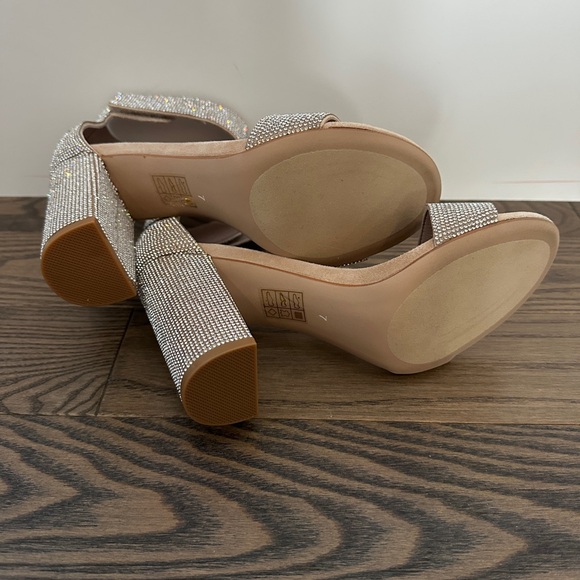 Jeffrey Campbell Silver Rhinestone Heels - Picture 4 of 7